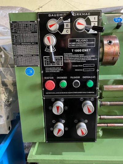 Torno T-1000 ENET - 360 mm volteo, 1000 mm entre puntas. – 2
