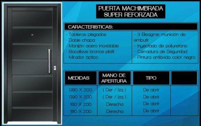 Puertas de chapa inyectada – 6